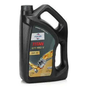 FUCHS Motor&ouml;l &Ouml;l TITAN 0W20 GT1 PRO V ACEA A1/B1 Volvo VCC RBS0-2AE - 5L 5 Liter