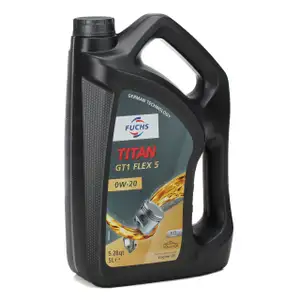 FUCHS Motor&ouml;l &Ouml;L TITAN GT1 Flex5 0W-20 0W20 BMW LL-17 FE+ MB 229.71 - 5L 5 Liter