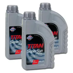 FUCHS Motor&ouml;l &Ouml;L TITAN SUPERSYN LONGLIFE 0W30 MB 229.5 VW 502/505.00 - 3 Liter