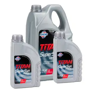 FUCHS Motor&ouml;l &Ouml;L TITAN SUPERSYN LONGLIFE 0W30 MB 229.5 VW 502/505.00 - 7 Liter