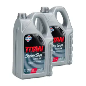 FUCHS Motor&ouml;l &Ouml;L TITAN SUPERSYN LONGLIFE 0W30 MB 229.5 VW 502/505.00 - 10 Liter