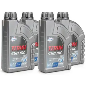 FUCHS MOTOR&Ouml;L TITAN SYN MC 10W40 ACEA A3/B4 MB 229.3 VW 501.01 505.00 - 4 Liter
