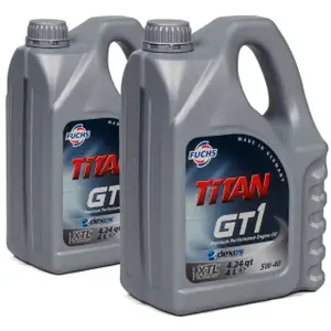 FUCHS Motor&ouml;l &Ouml;l TITAN GT1 5W-40 5W40 ACEA C3 API SN/SM FORD M2C917-A - 8 Liter
