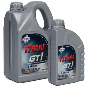 FUCHS Motor&ouml;l &Ouml;l TITAN GT1 5W-40 5W40 ACEA C3 API SN/SM FORD M2C917-A - 5 Liter