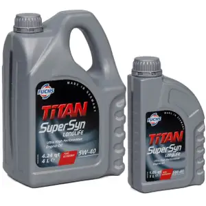 FUCHS Motor&ouml;l TITAN SuperSyn LongLife 5W-40 VW 502.00/505.00 MB 229.5 5L 5 LITER