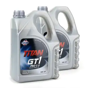 FUCHS MOTOR&Ouml;L TITAN GT1 Pro C-3 5W30 5W-30 VW 504.00 507.00 MB 229.51 8L 8 Liter