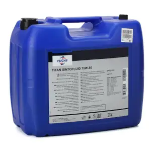 FUCHS Getriebe&ouml;l Schaltgetriebe&ouml;l TITAN SINTOFLUID 75W-80 20L 20 Liter