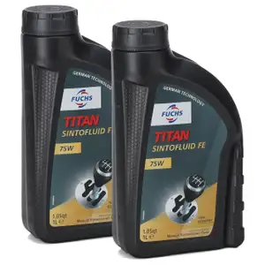 FUCHS Getriebe&ouml;l Schaltgetriebe&ouml;l TITAN Sintofluid FE SAE 75W API GL-4 - 2 Liter