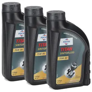 FUCHS Getriebe&ouml;l Schaltgetriebe&ouml;l TITAN Sintofluid SAE 75W-80 API GL-5 - 3 Liter