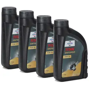 FUCHS Getriebe&ouml;l Achsgetriebe&ouml;l TITAN SINTOPOID SAE 75W-90 75W90 - 4L 4 Liter
