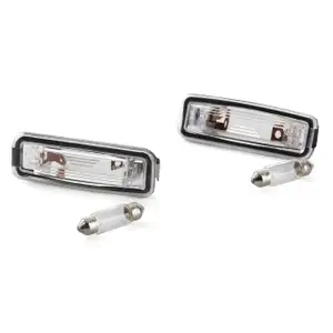 2x Kennzeichenleuchte Nummernschildleuchte + Gl&uuml;hlampen C5W f&uuml;r FORD FOCUS I MK1