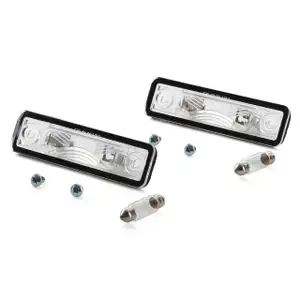 2x Kennzeichenleuchte + Gl&uuml;hlampen C5W OPEL ASTRA F G OMEGA A B VECTRA B ZAFIRA