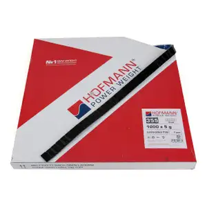 HOFMANN Auswuchtgewichte Klebegewichte SCHWARZ-STAHL 3,8mm | 1000 St&uuml;ck x 5g
