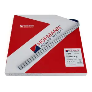 HOFMANN Auswuchtgewichte Klebegewichte SILBER-ZINK 4,6mm | 1000 St&uuml;ck x 5g