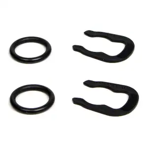 2x Halterklammer Haltefeder + Dichtring Wasserflansch f&uuml;r AUDI SEAT SKODA VW