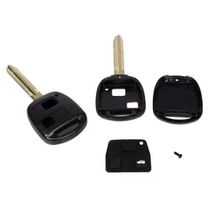 1x Schl&uuml;sselgeh&auml;use + Schl&uuml;sselrohling 2-Tasten TOYOTA Avensis Corolla Rav 4 Yaris