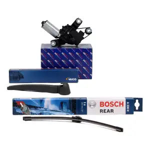 AIC Heckwischermotor + VAICO Heckwischerarm + BOSCH Wischerblatt A330H VW GOLF 5