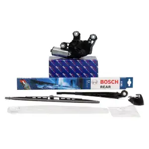 AIC Heckwischermotor Wischerarm Kappe BOSCH Wischerblatt H382 VW GOLF 4 VARIANT