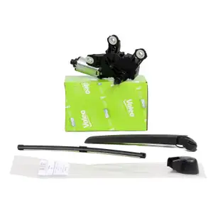VALEO Heckwischermotor 4F9955711E + AIC Wischerarm + Kappe + Wischerblatt AUDI A4 B8 AVANT