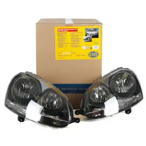 HELLA Scheinwerfer Satz Set Upgrade schwarzes Design VW Golf V 5 ab BJ 05.2004