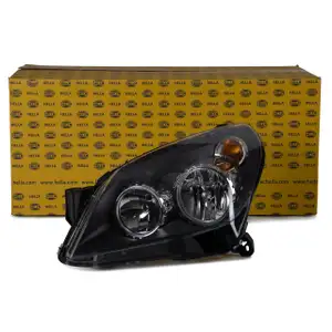 HELLA Hauptscheinwerfer + Stellmotor HALOGEN OPEL ASTRA H + ASTRA CLASSIC links