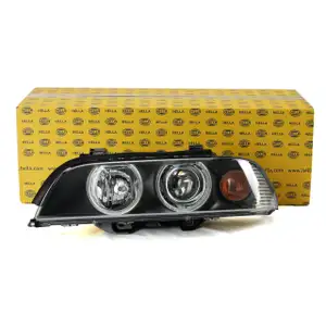 HELLA Hauptscheinwerfer + Stellmotor XENON f&uuml;r BMW 5er E39 LIMO + TOURING links