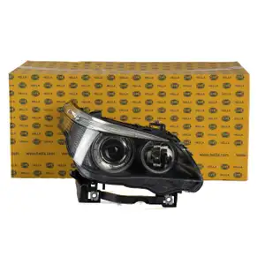 HELLA Hauptscheinwerfer + Stellmotor BI-XENON BMW E60 E61 ab 01.05-03.07 rechts