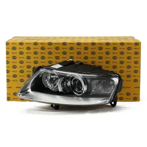 HELLA Hauptscheinwerfer + Stellmotor BI-XENON f&uuml;r AUDI A6 (4F C6) 2.0-4.2 links