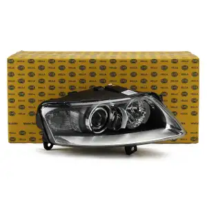 HELLA Hauptscheinwerfer + Stellmotor BI-XENON f&uuml;r AUDI A6 (4F C6) 2.0-4.2 rechts