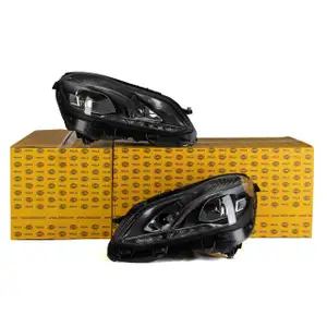 2x HELLA Hauptscheinwerfer HALOGEN f&uuml;r MERCEDES W/S212 ab 03.2013 links + rechts
