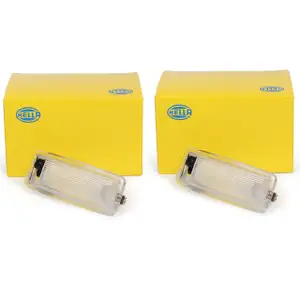 2x HELLA Innenraumleuchte AUDI 100 50 80 90 VW LT PASSAT POLO 86 TRANSPORTER T3