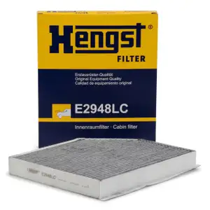HENGST E2948LC Innenraumfilter Aktivkohle AUDI A4 B8 A5 8T 8F Q5 PORSCHE MACAN
