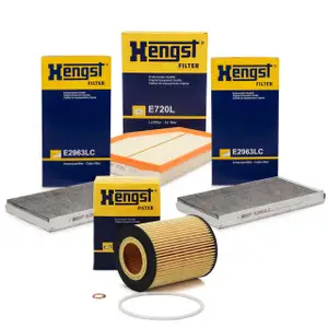 HENGST Filterset f&uuml;r BMW 5er E60 E61 520i 170 PS + 525i 192 PS + 530i 231 PS