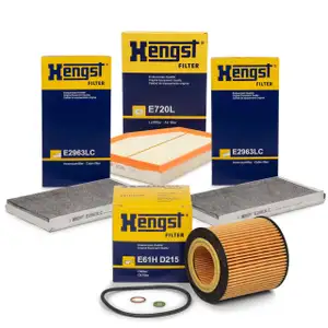 HENGST Filterset Filterpaket BMW 5er E60 E61 523i 525i 530i + 6er E63 E64 630i