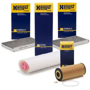 HENGST Filterset BMW 5er E60 E61 525d 163/177/197 PS + 530d 211/218/231/235 PS