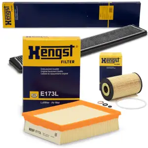 HENGST Filterset Filterpaket f&uuml;r BMW 3er E46 316i 105 PS + 318i 116 / 118 PS M43