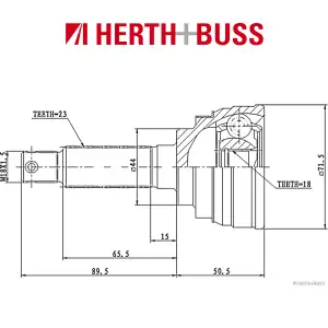 HERTH+BUSS JAKOPARTS Gelenksatz Antriebswelle SUZUKI ALTO MARUTI vorne RADSEITIG