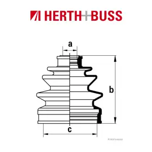 HERTH+BUSS JAKOPARTS Achsmanschetten Satz HYUNDAI ATOS SUZUKI vorne RADSEITIG