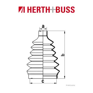 HERTH+BUSS JAKOPARTS Achsmanschetten Satz MITSUBISHI CARISMA DA_ vorne RADSEITIG