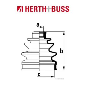 HERTH+BUSS JAKOPARTS Achsmanschetten Satz DAEWOO MATIZ 0.8 1.0 vorne RADSEITIG