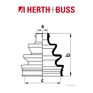 HERTH+BUSS JAKOPARTS Achsmanschetten Satz DAEWOO NEXIA vorne RADSEITIG
