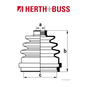 HERTH+BUSS JAKOPARTS Achsmanschetten Satz NISSAN PRIMERA P10 P11 vorne RADSEITIG