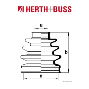 HERTH+BUSS JAKOPARTS Achsmanschetten Satz NISSAN MICRA II (K11) vorne RADSEITIG