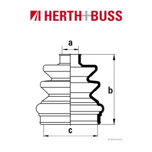 HERTH+BUSS JAKOPARTS Achsmanschetten Satz NISSAN MICRA II vorne GETRIEBESEITIG