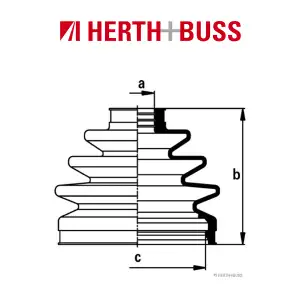 HERTH+BUSS JAKOPARTS Achsmanschetten Satz NISSAN TERRANO II R20 vorne RADSEITIG