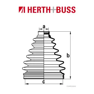 HERTH+BUSS JAKOPARTS Achsmanschetten Satz TOYOTA LAND CRUISER 100 (_J1_) 4.2 TD