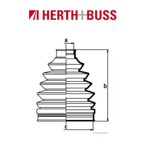 HERTH+BUSS JAKOPARTS Achsmanschetten Satz TOYOTA AVENSIS COROLLA vorne RADSEITIG