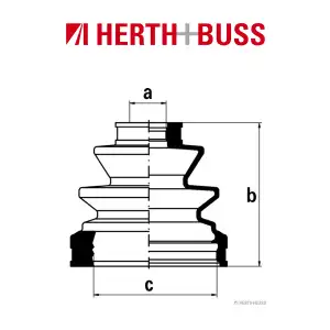 HERTH+BUSS JAKOPARTS Achsmanschetten Satz LEXUS IS I f&uuml;r TOYOTA hinten RADSEITIG