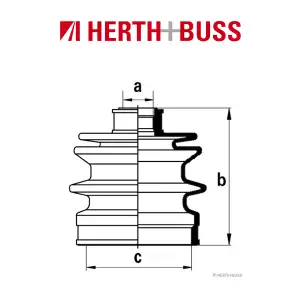 HERTH+BUSS JAKOPARTS Achsmanschetten Satz f&uuml;r DAIHATSU MAZDA SUBARU SUZUKI vorne