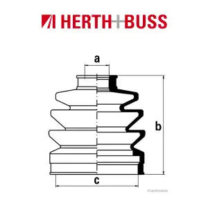 HERTH+BUSS JAKOPARTS Achsmanschetten Satz MAZDA 626 II TOYOTA vorne RADSEITIG